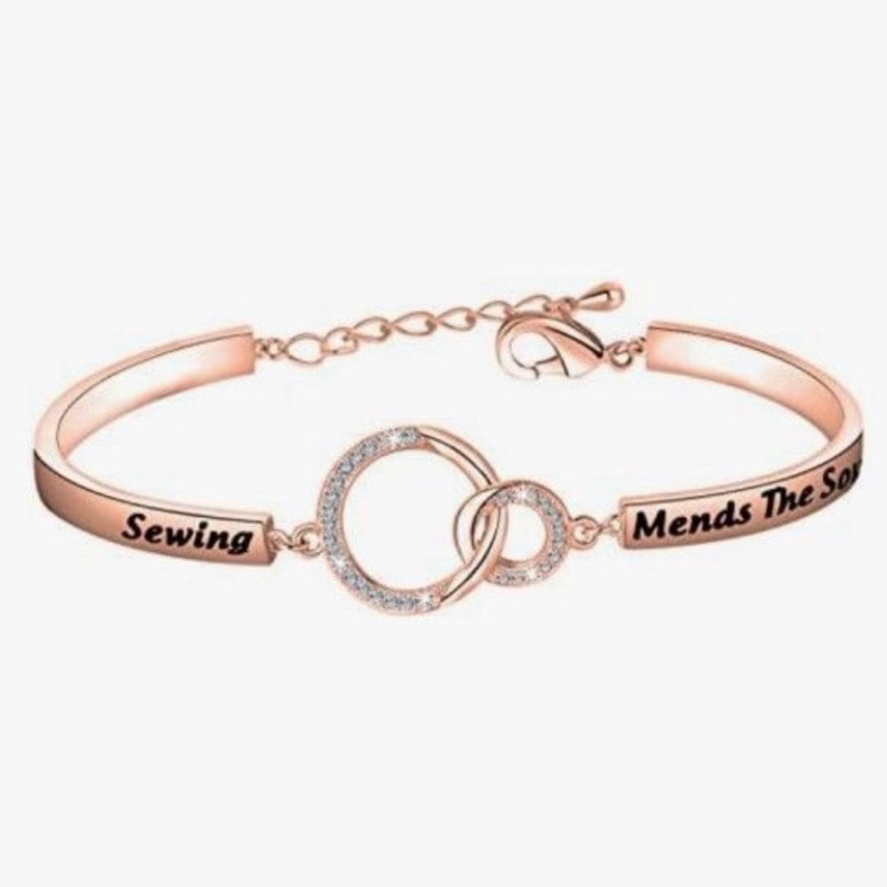 "Sewing Mends the Soul" Bracelet (Retails for $22.00)
